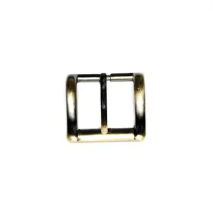 Antique Brass Heel Bar Buckle 1 Inch