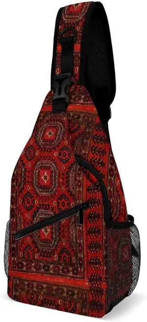 Antique Oriental A Spacious And Large Capacity Portable Adjustable Chest Bag