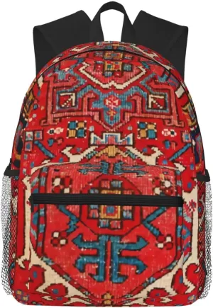 Antique Oriental Turkish Persian Carpet Lightweight Packable Backpack Travel Hiking Daypack Foldable Backpack For Men Women