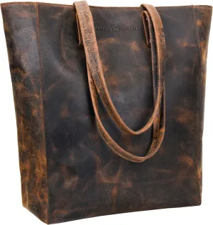 ANTONIO VALERIA Ava Leather Tote/Top Handle Shoulder Bag for Women