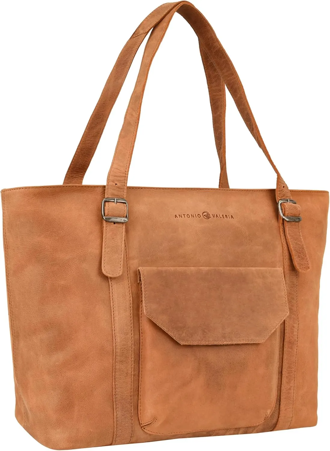 ANTONIO VALERIA Sage Leather Tote/Top Handle Shoulder Bag for Women