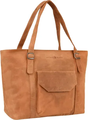 ANTONIO VALERIA Sage Leather Tote/Top Handle Shoulder Bag for Women