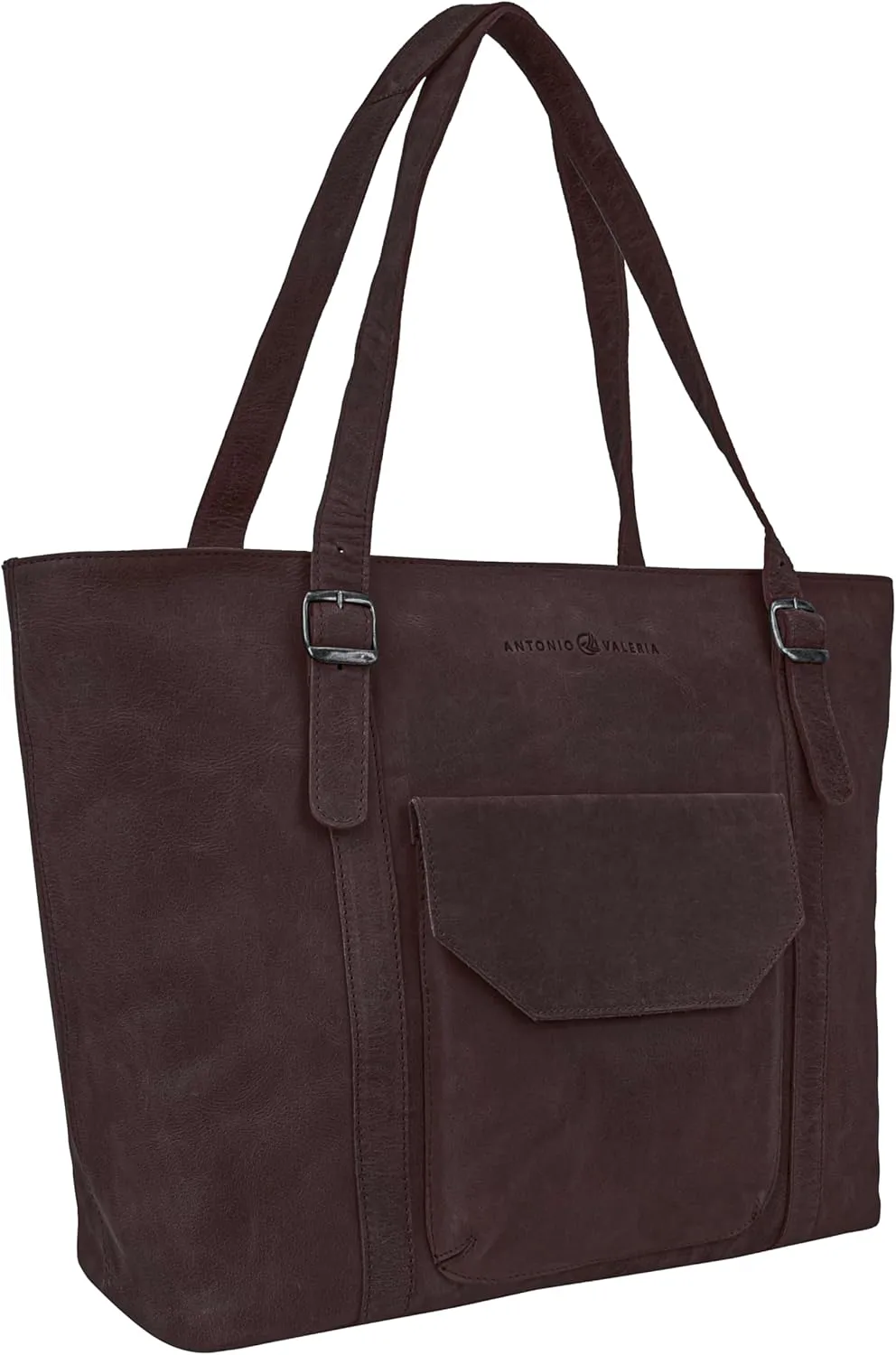 ANTONIO VALERIA Sage Leather Tote/Top Handle Shoulder Bag for Women