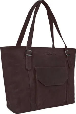 ANTONIO VALERIA Sage Leather Tote/Top Handle Shoulder Bag for Women