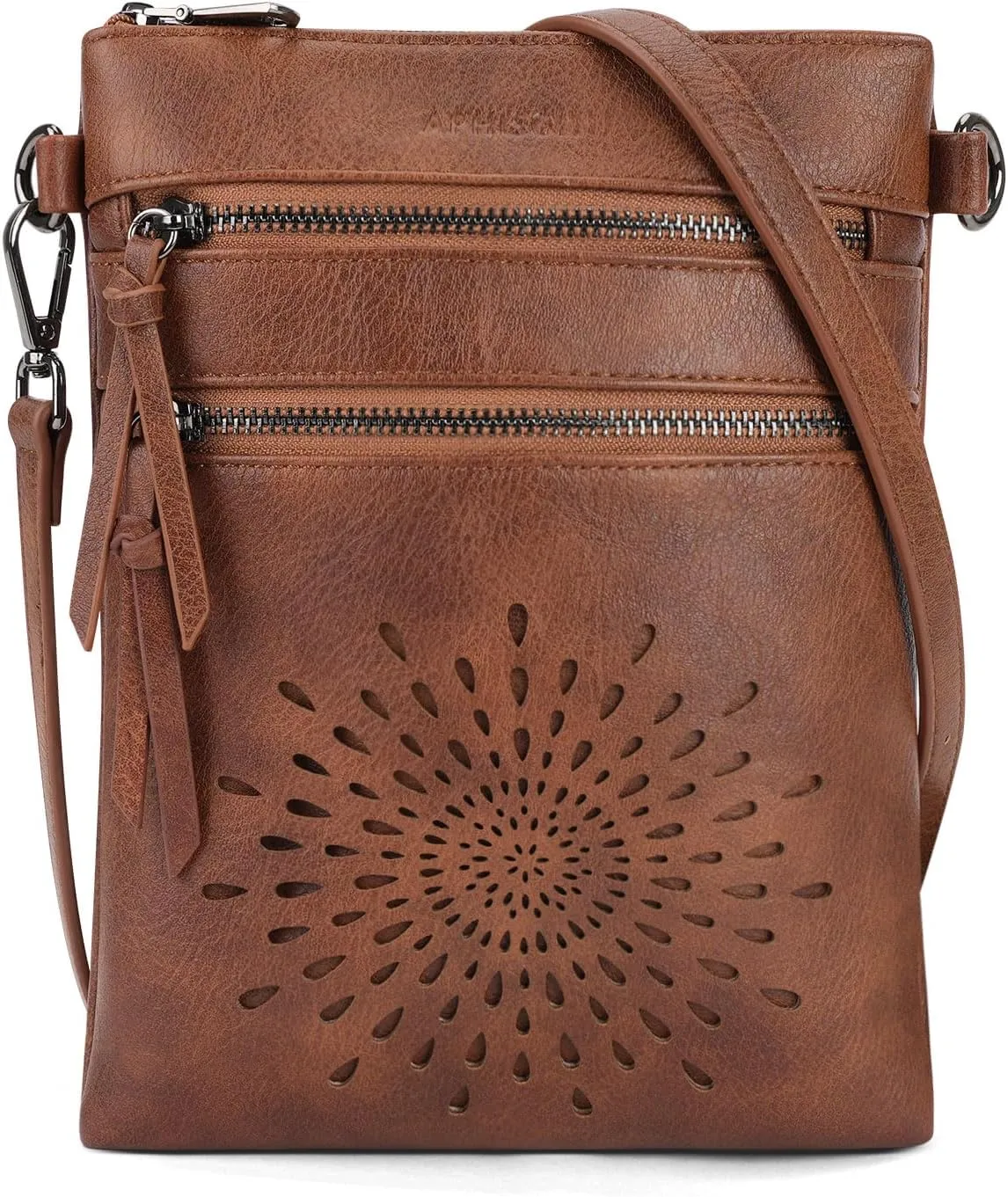APHISON Crossbody purse for Women, Vegan Leather Sunflower Crossbody Phone Handbags with Adjustable Strap
