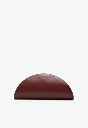 Arc Calf Leather Clutch