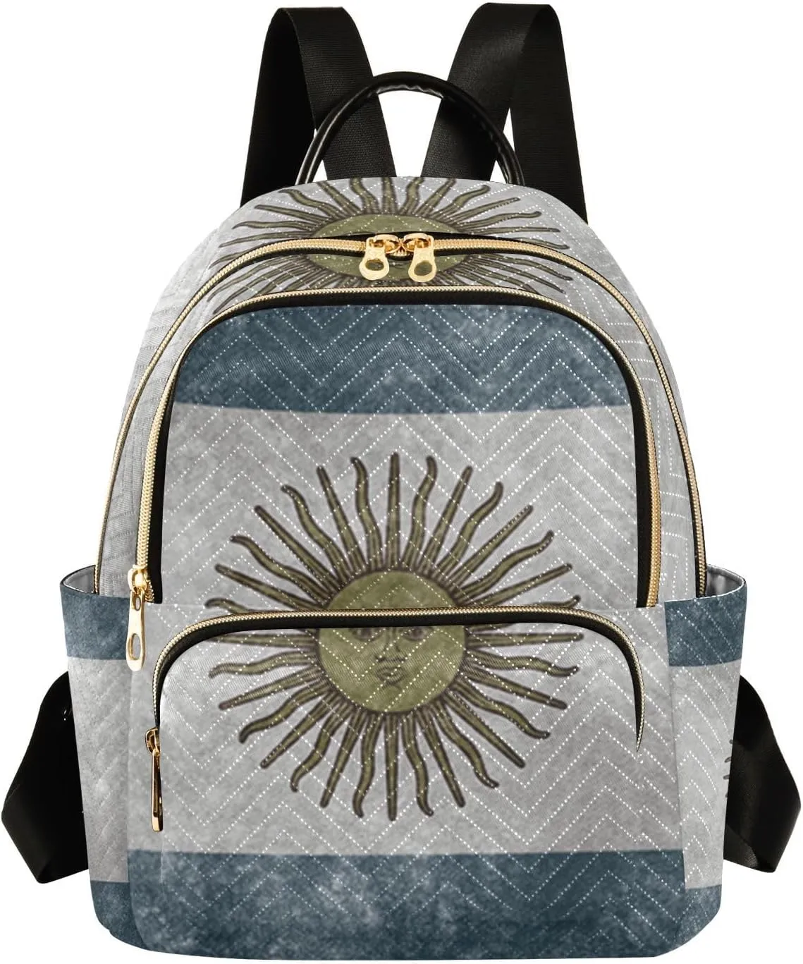 Argentina Flag Art Mini Backpack for Women, Travel Backpack Purse Daypack Shoulder Bag for Ladies