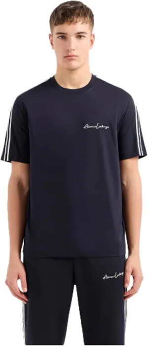 Armani Exchange Men's Regular Fit Cotton Jersey Signature Logo Tee