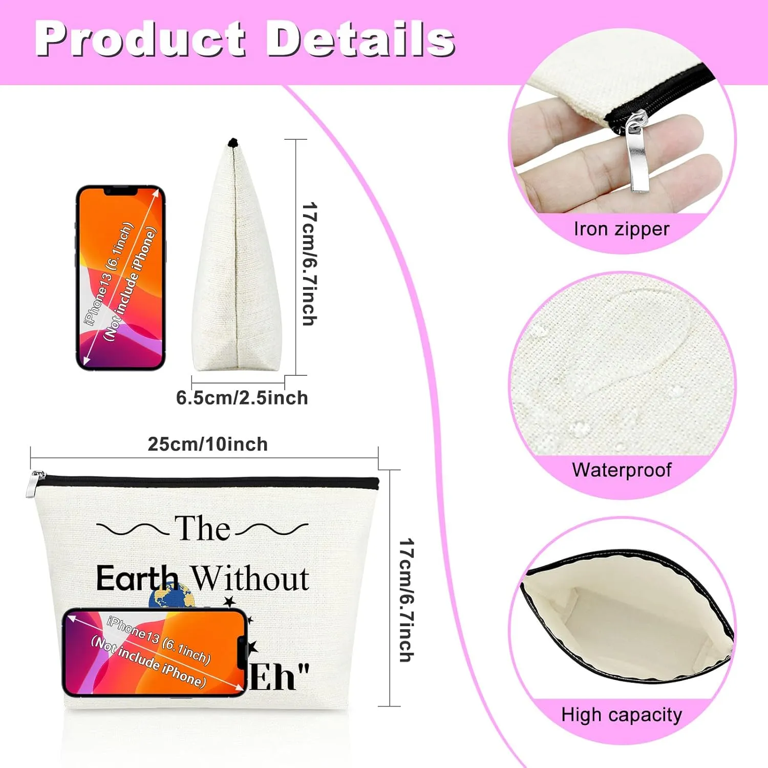 Art Lovers Gifts Makeup Bag Art Teacher Appreciation Gifts Artist Gift for Women Art Student Graduation Gifts Art Cosmetic Bag Funny Birthday Christmas Gifts Art Gifts for Women Travel Cosmetic Pouch