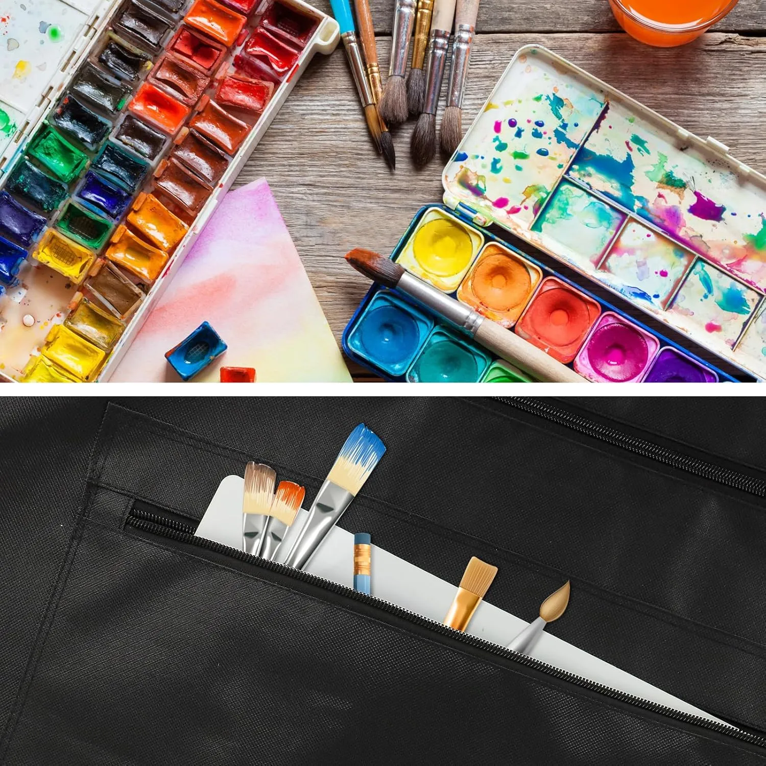 Art Portfolio Bag,20 * 26inch Art Portfolio Case Organizer Tote,With Detachable Shoulder Strap,for Artwork Poster Painting and Drawing