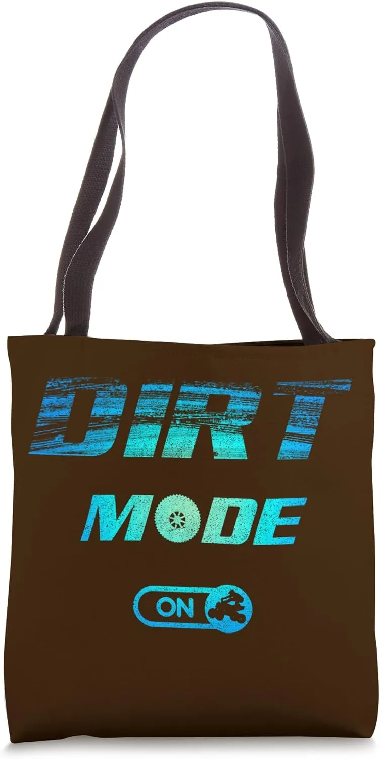 ATV Rider Dirt Mode On 4x4 Four Wheeler Quad Biker Racing Tote Bag
