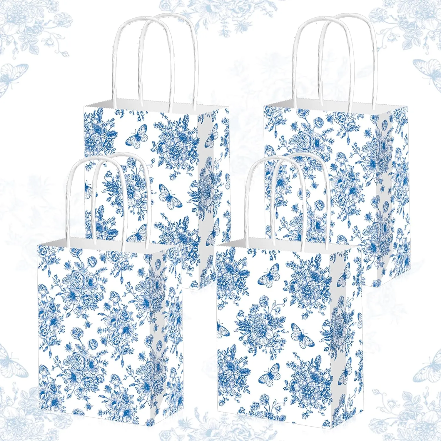 BACH AND BOOZY Blue Bridal Shower Party Favor Bags Party Supplies for Blue Bridal Shower Bachelorette Engagement Wedding