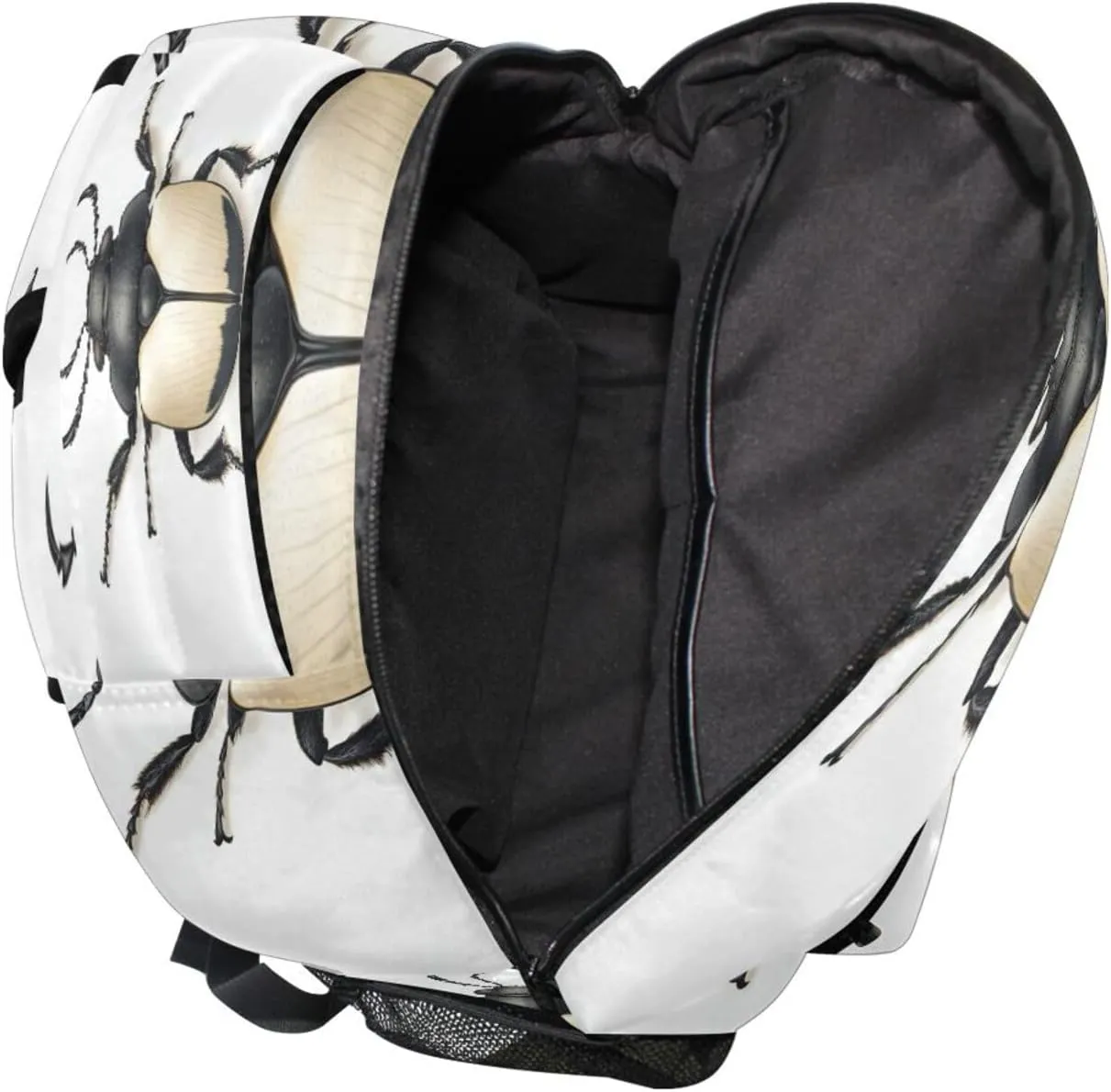 Backpack for Teens Boys Girls Waterproof Travel Laptop Backpack with Chest Strap for Business Work College Travel Trip Art Hylobatidae White
