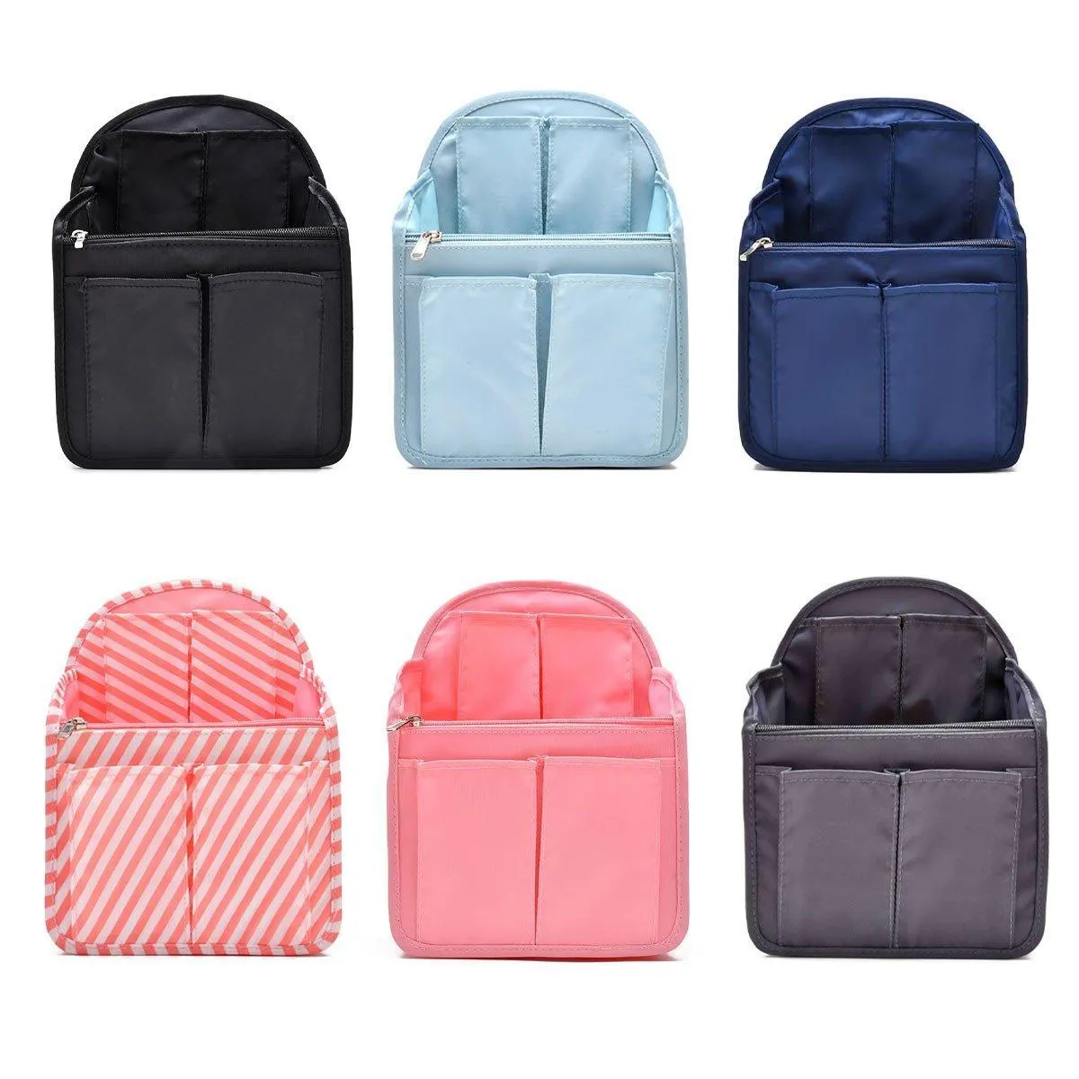 Backpack Liner Organizer Anti-theft Insert Bag For Handbag Travel Cosmetic Bags