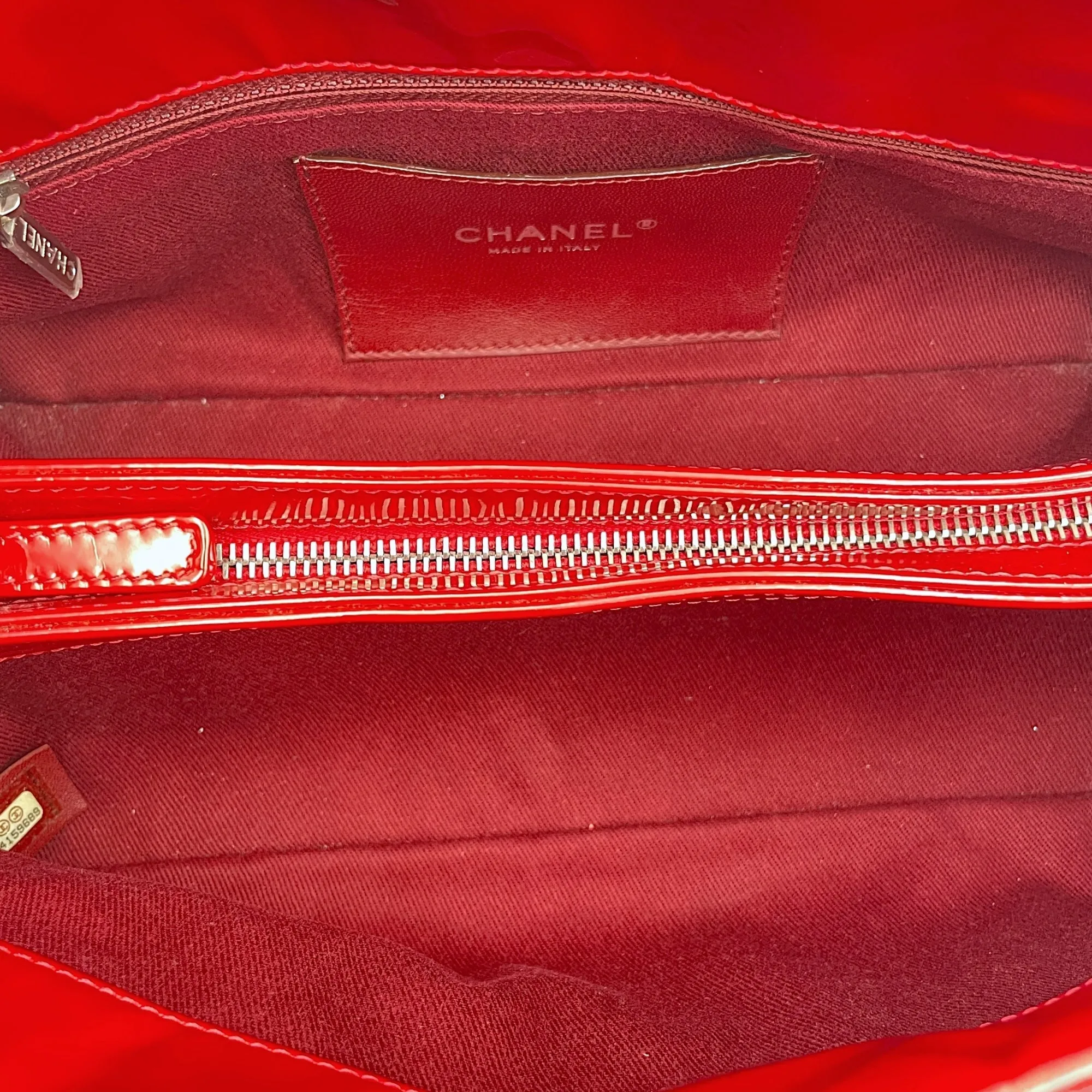 Bag Bowler Red Patent Silver Leather, Effective communication Shoulder in Mademoiselle Urgent clearance hardware