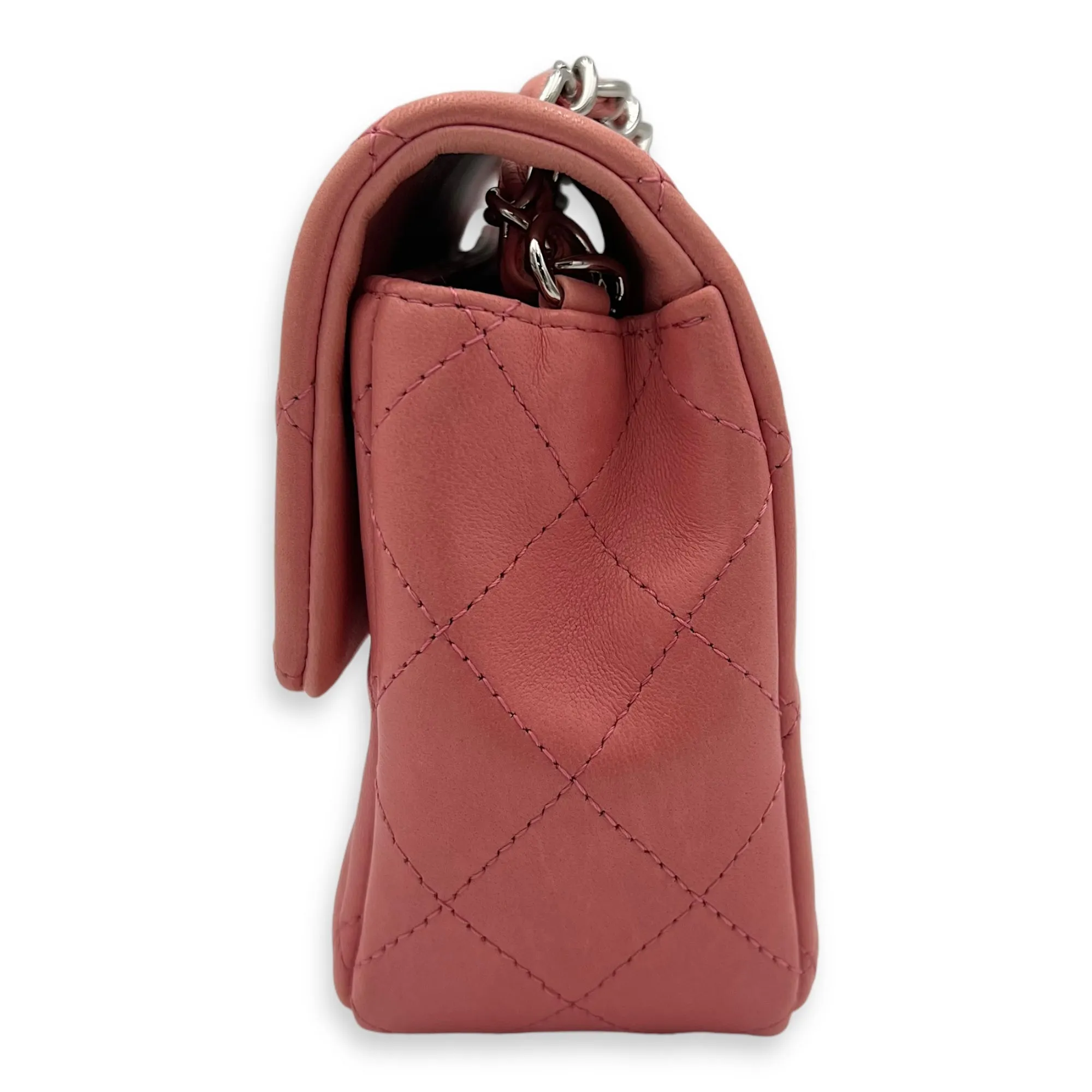 Bag Classic Rectangle in Reliable delivery Lambskin, Shoulder Hot deal Mini Pink hardware Gold