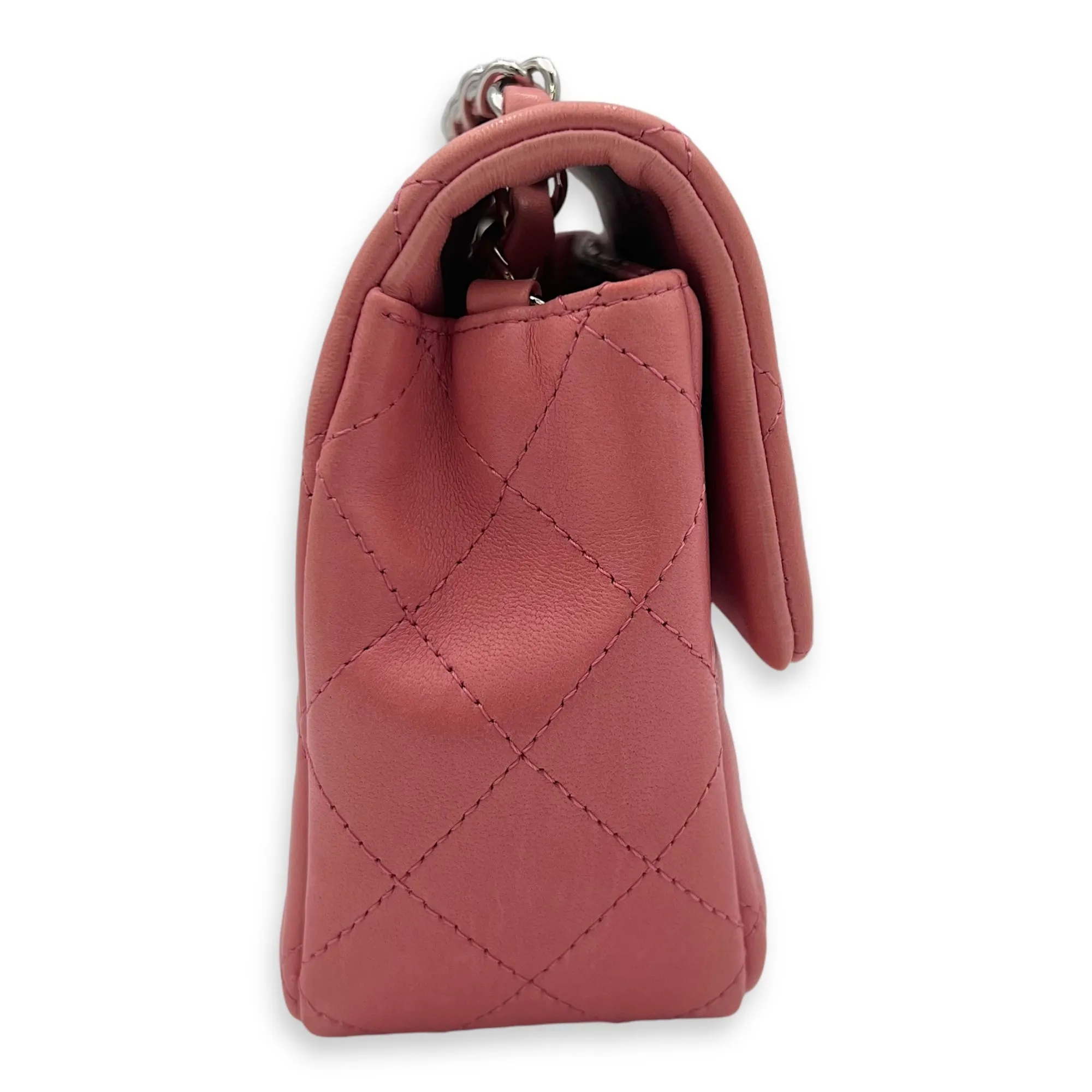 Bag Classic Rectangle in Reliable delivery Lambskin, Shoulder Hot deal Mini Pink hardware Gold