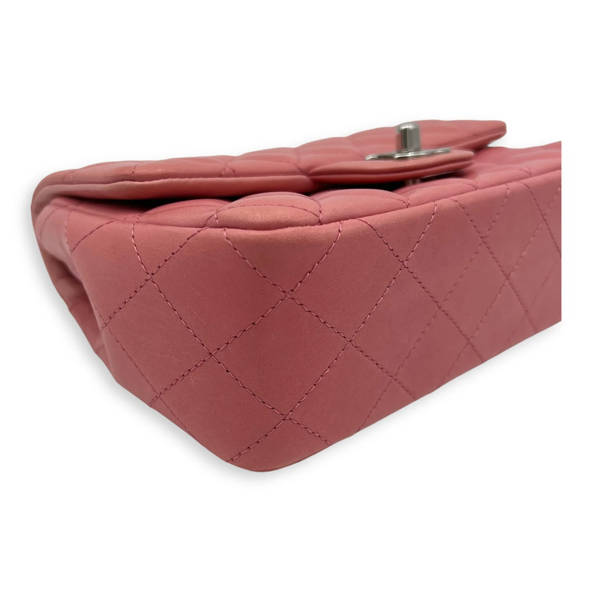 Bag Classic Rectangle in Reliable delivery Lambskin, Shoulder Hot deal Mini Pink hardware Gold