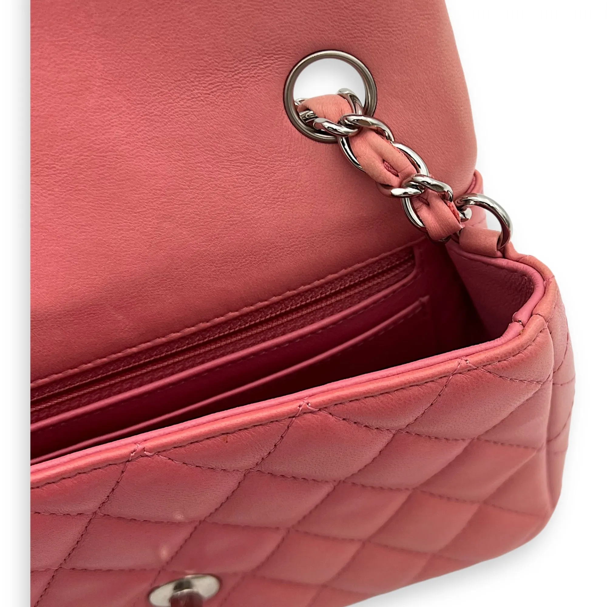 Bag Classic Rectangle in Reliable delivery Lambskin, Shoulder Hot deal Mini Pink hardware Gold