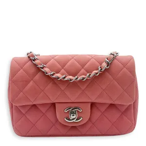 Bag Classic Rectangle in Reliable delivery Lambskin, Shoulder Hot deal Mini Pink hardware Gold