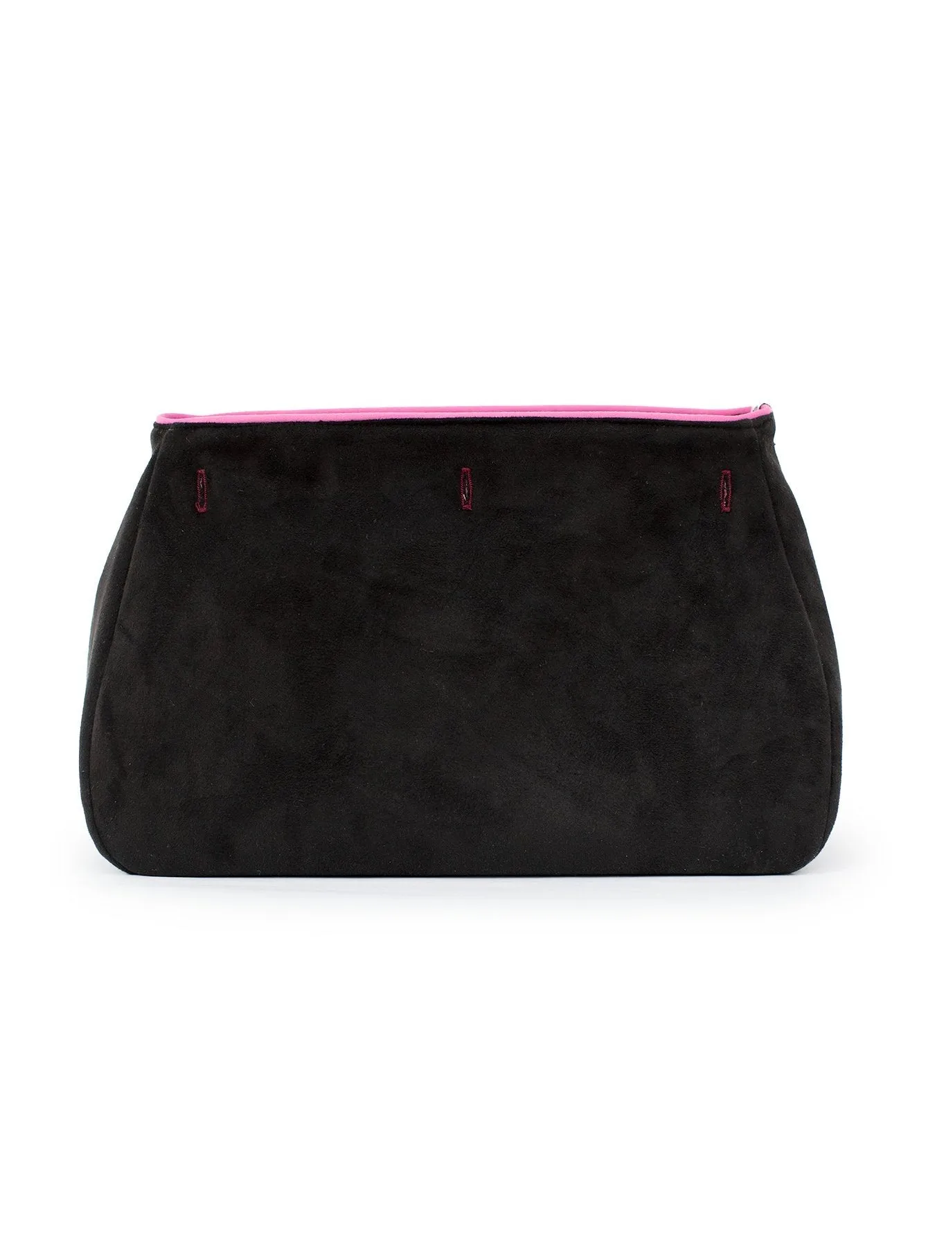 BAG COVER Jumbo Blooms Magenta & Black Suede
