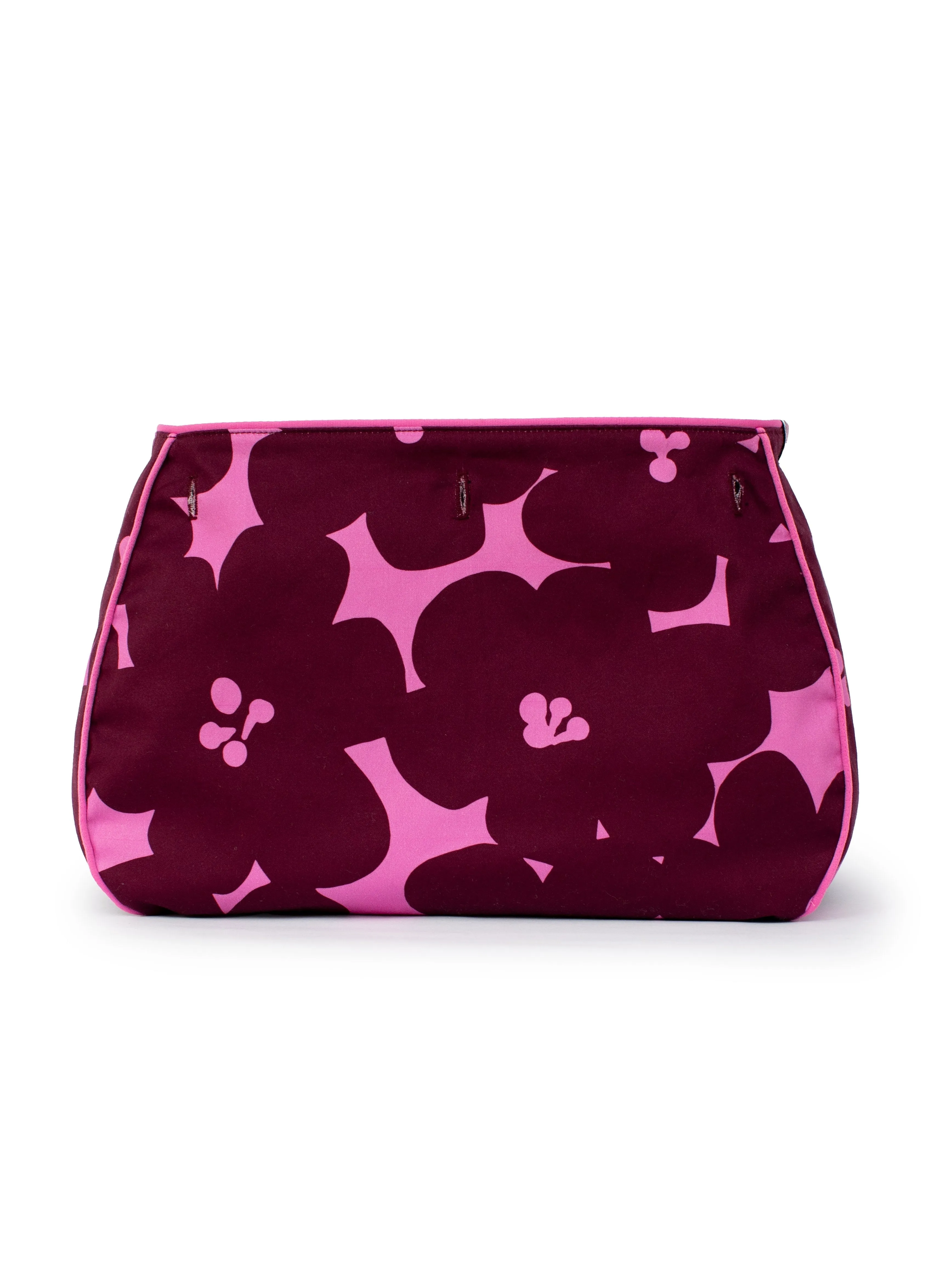 BAG COVER Jumbo Blooms Magenta & Black Suede