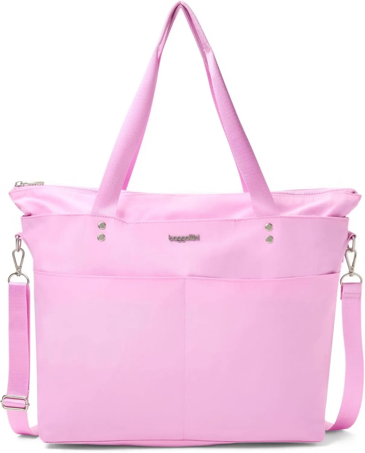 Baggallini Carryall Laptop Tote-Medium 12x19 Inch Travel Crossbody Shoulder Bag