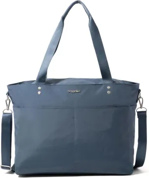 Baggallini Carryall Laptop Tote-Medium 12x19 Inch Travel Crossbody Shoulder Bag