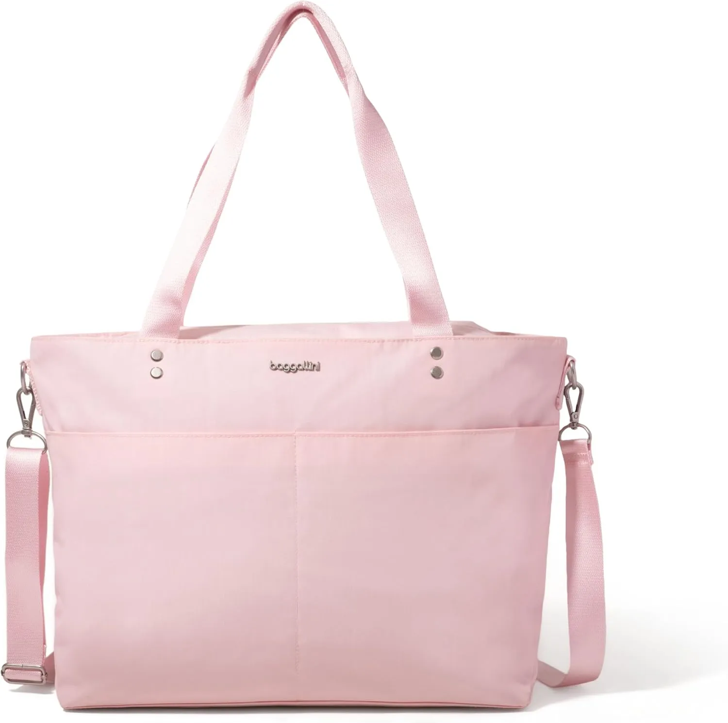Baggallini Carryall Laptop Tote-Medium 12x19 Inch Travel Crossbody Shoulder Bag