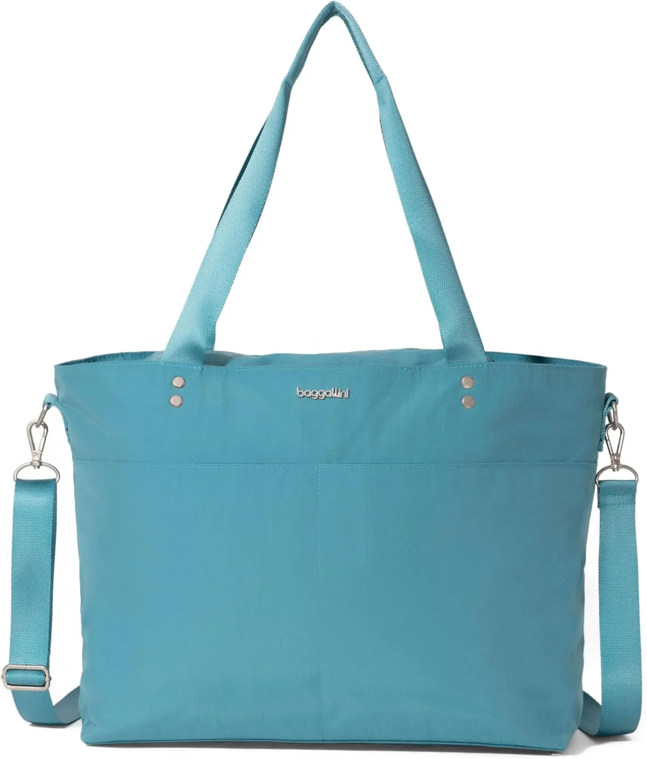 Baggallini Carryall Laptop Tote-Medium 12x19 Inch Travel Crossbody Shoulder Bag