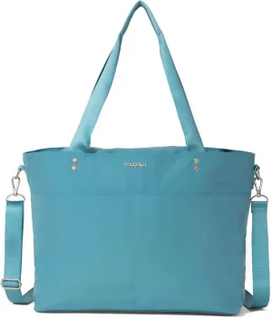 Baggallini Carryall Laptop Tote-Medium 12x19 Inch Travel Crossbody Shoulder Bag