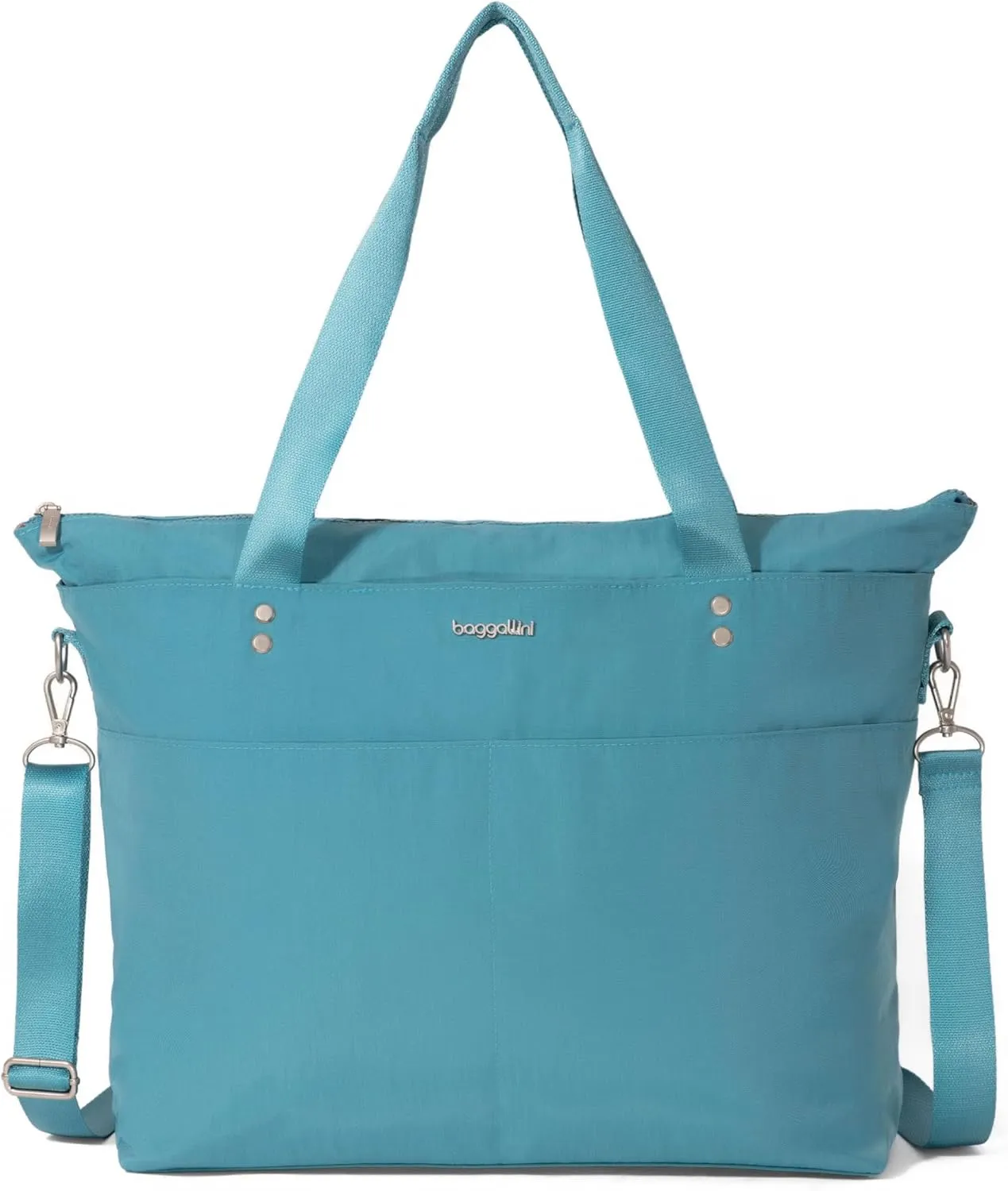 Baggallini Carryall Laptop Tote-Medium 12x19 Inch Travel Crossbody Shoulder Bag