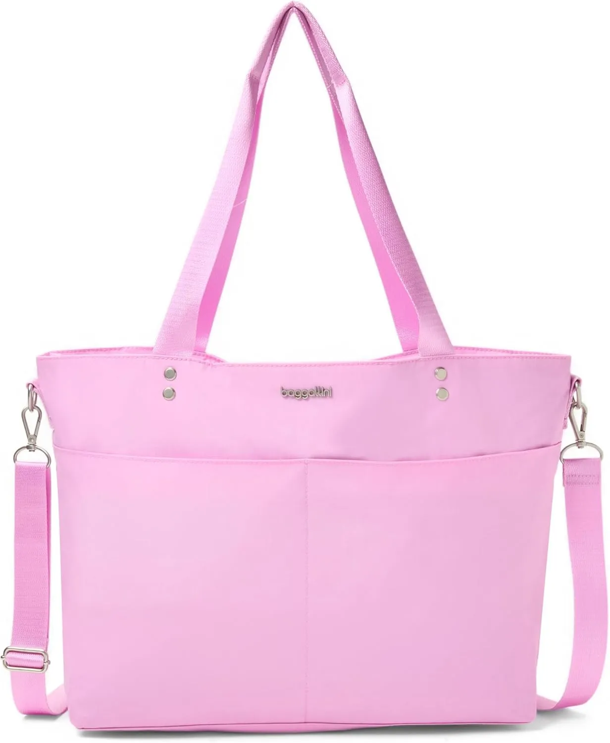 Baggallini Carryall Laptop Tote-Medium 12x19 Inch Travel Crossbody Shoulder Bag