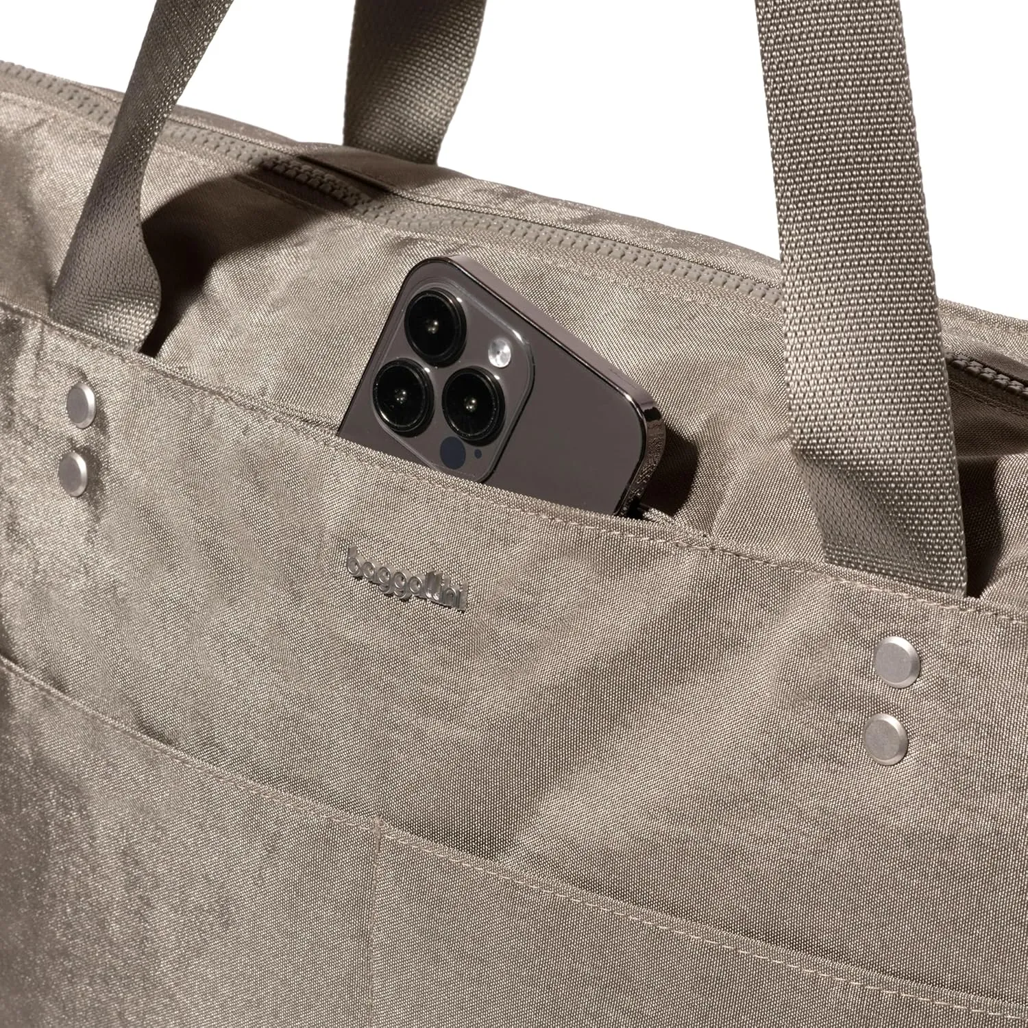 Baggallini Carryall Laptop Tote-Medium 12x19 Inch Travel Crossbody Shoulder Bag