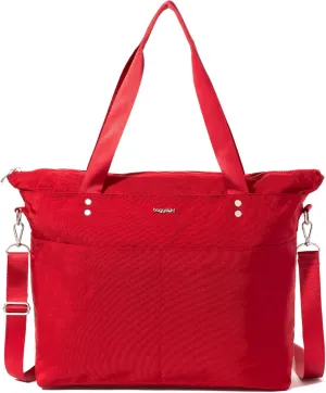 Baggallini Carryall Laptop Tote-Medium 12x19 Inch Travel Crossbody Shoulder Bag