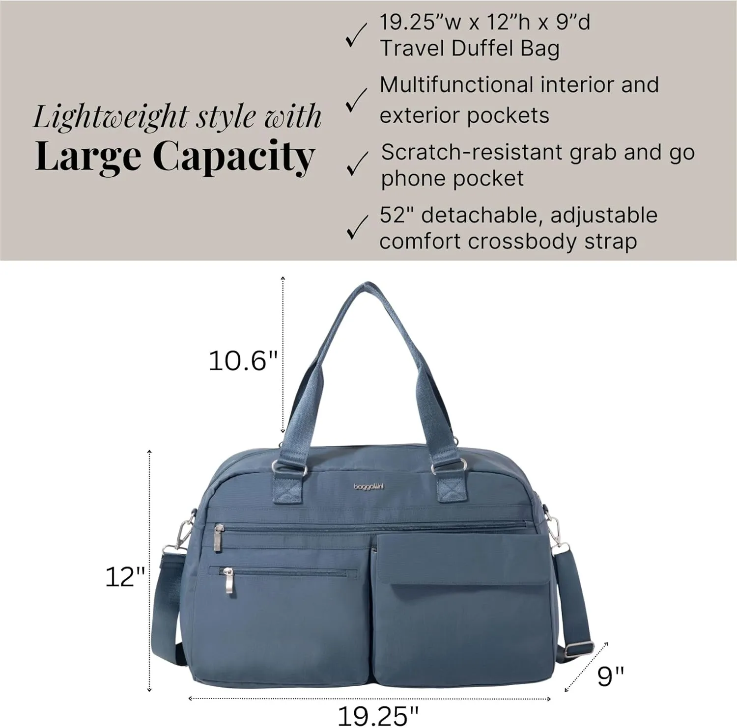 Baggallini Modern Everywhere Travel Duffel