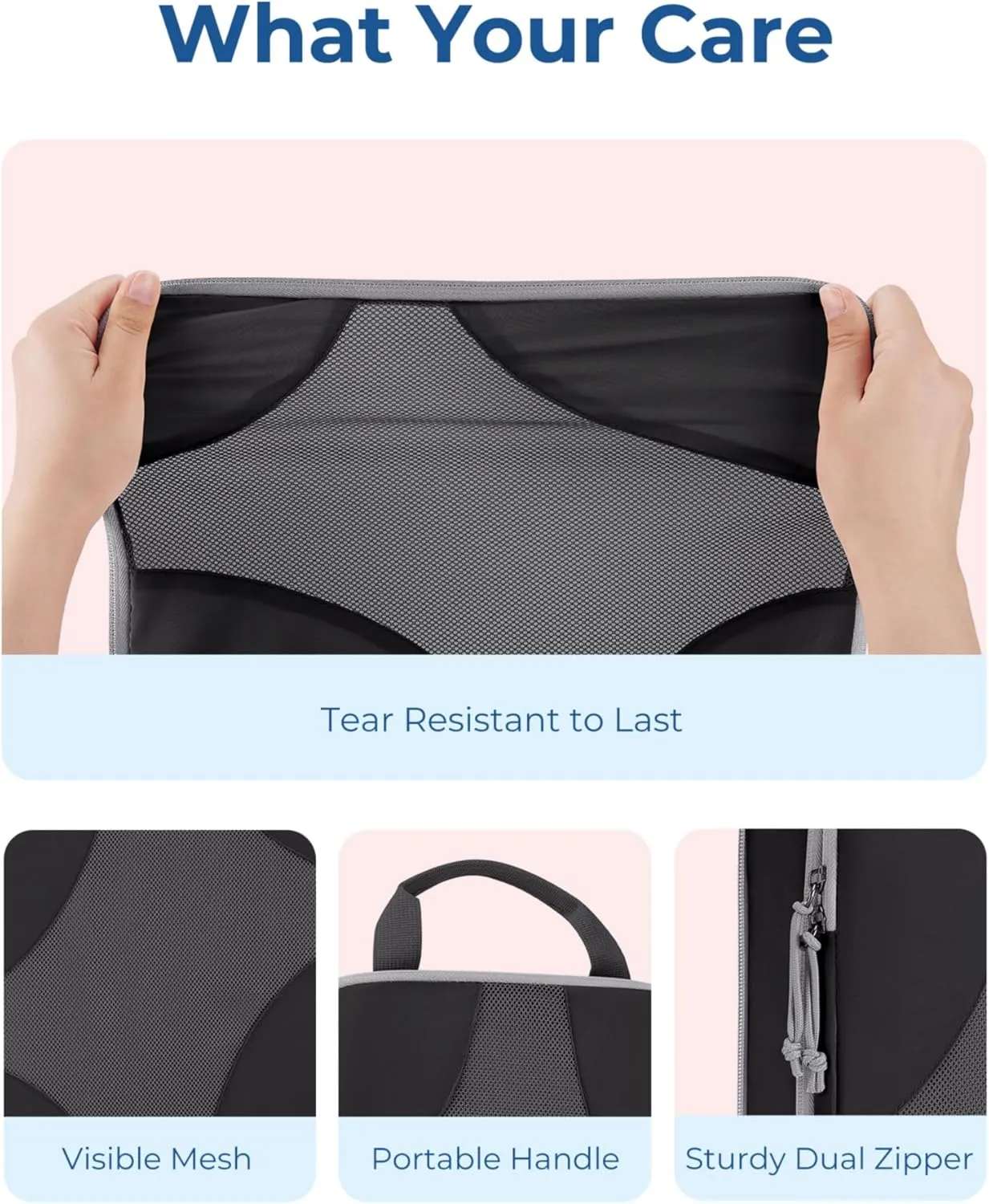 BAGSMART Compression Packing Cubes for Travel, Compressible Luggage Organizer for Cruise Ship, Lightweight Travel Essentials 6-Pack 1L 2M 2S 1Shoe Bag