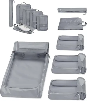 BAGSMART Packing Cubes for Travel, Compression Packing Cubes for Airplane Travel Essentials