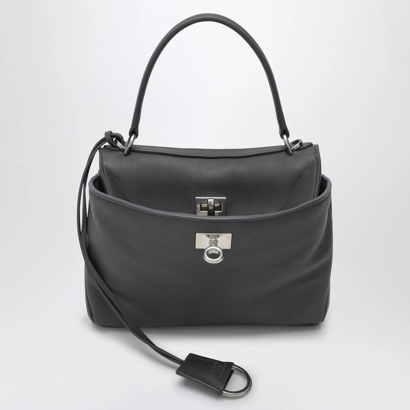 Balenciaga Grey Calfskin Rodeo Mini Bag