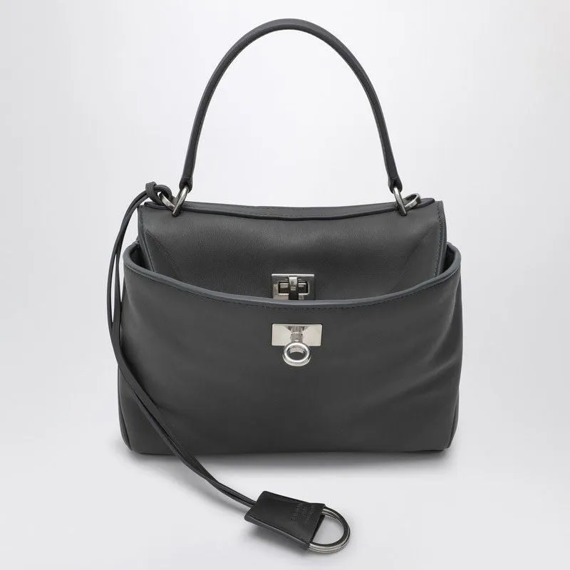 BALENCIAGA Mini Calfskin Handbag with Detachable Shoulder Strap