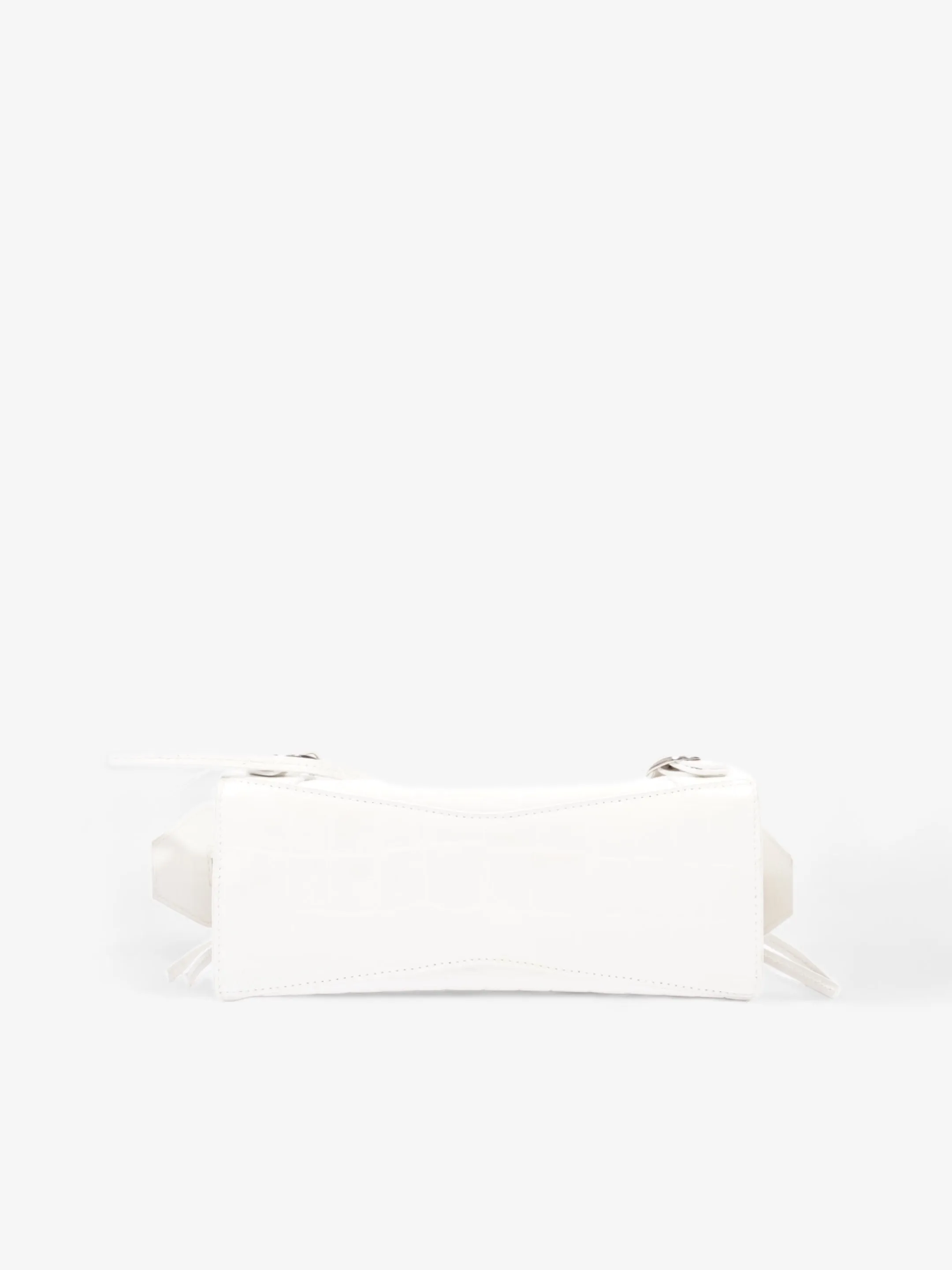 Balenciaga Neo Classic Mini White Embossed Leather