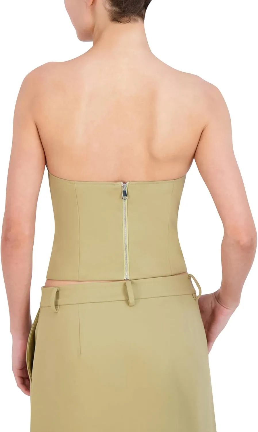 BCBGMAXAZRIA Women's Sweetheart Neck Strapless Corset Top