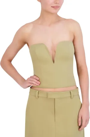 BCBGMAXAZRIA Women's Sweetheart Neck Strapless Corset Top