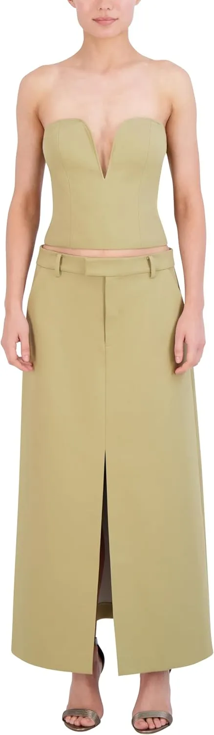 BCBGMAXAZRIA Women's Sweetheart Neck Strapless Corset Top
