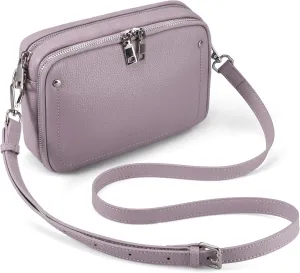befen Genuine Leather Crossbody Bags for Women, Purses with Built in RFID Wallet Woman Camera Shoulder Bag Handbags