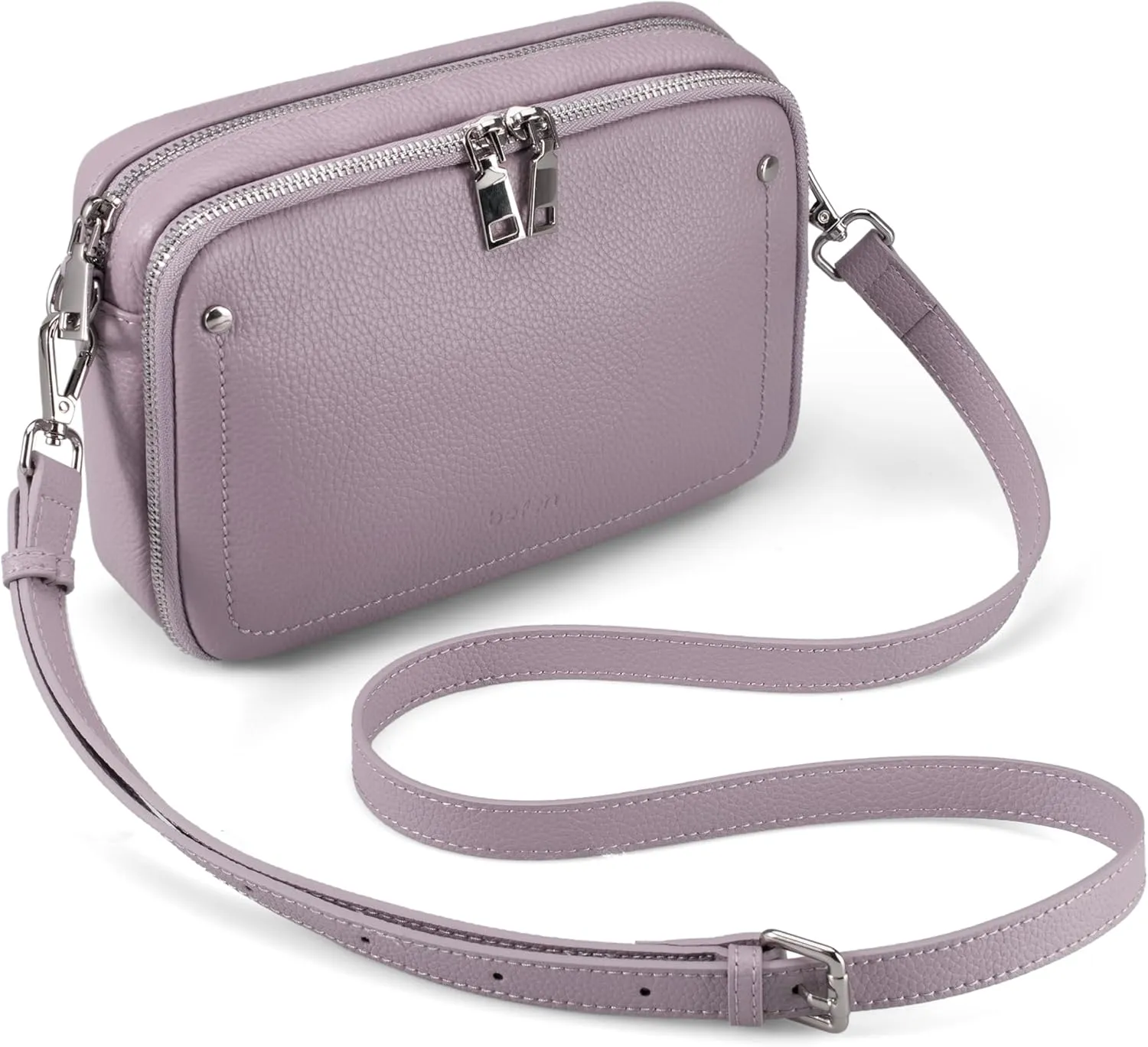 befen Genuine Leather Crossbody Bags for Women, Purses with Built in RFID Wallet Woman Camera Shoulder Bag Handbags