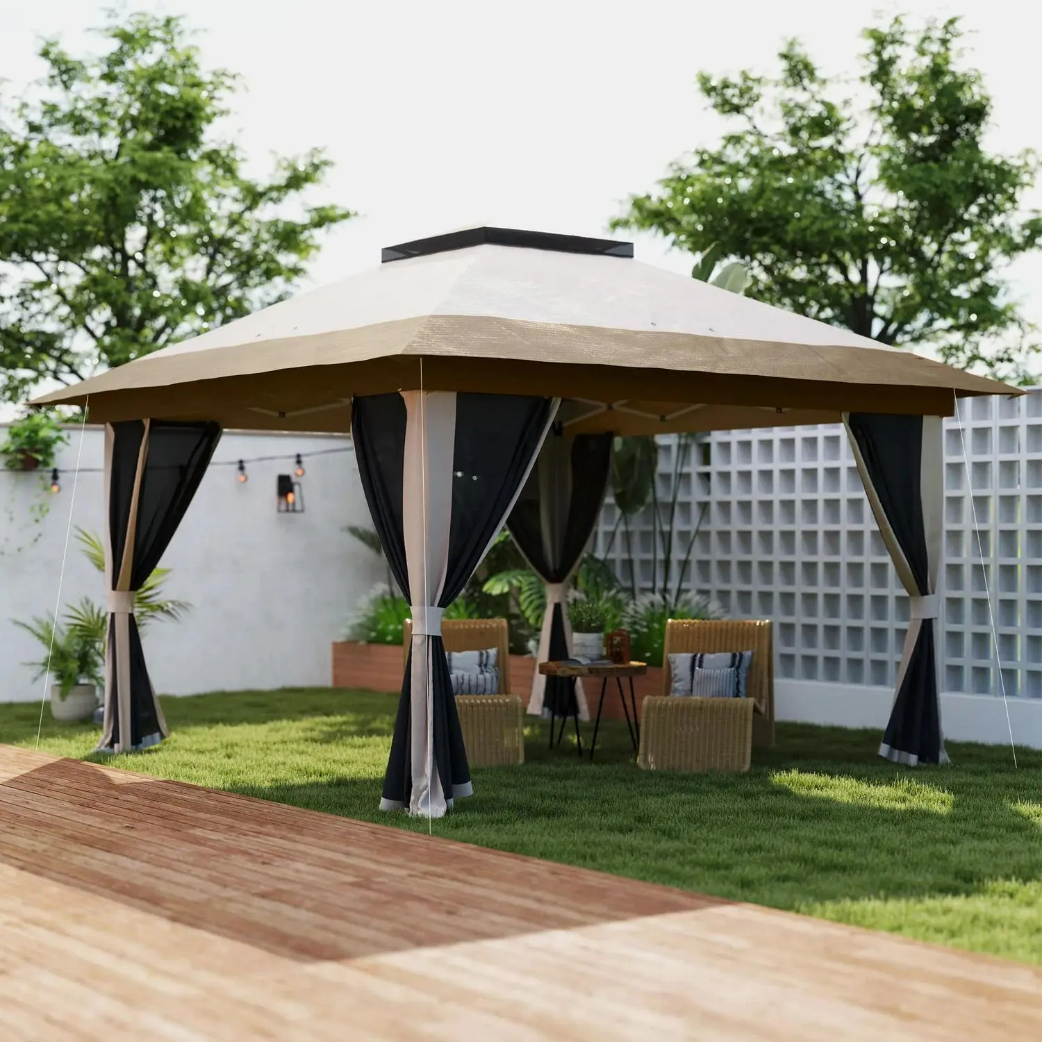 Beige Diverse options Big savings Accessories Gazebo, 3.6m Pop-Up 3.6 X - Outsunny With