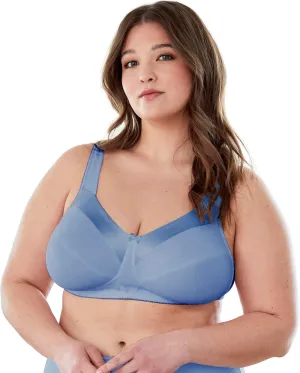 Bestform 5006715 Satin Trim Wireless Cotton Bra with Unlined Cups