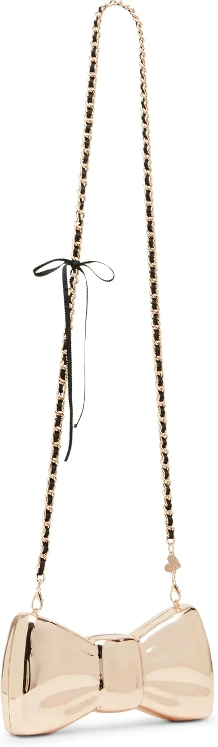 Betsey Johnson Metal Bow Clutch