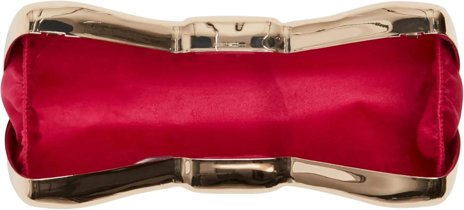 Betsey Johnson Metal Bow Clutch